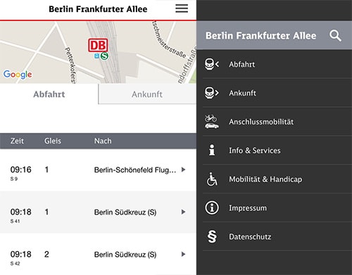 Bahnhof Live Deutsche Bahn Zeigt Abfahrten Und Ankünfte Iphone