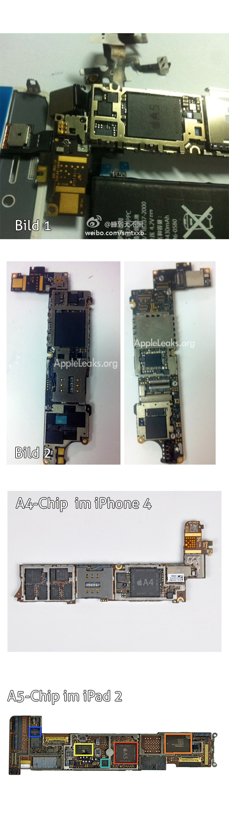Bauteil-Funde zeigen iPhone-Komponenten erstmals mit A5-Chip | iphone ...
