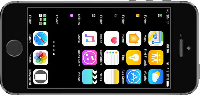 Komplett Schwarzer Hintergrund Iphone Wallpaper Entfernt Das Dock Iphone Ticker De