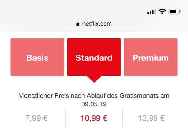 Netflix abos kosten