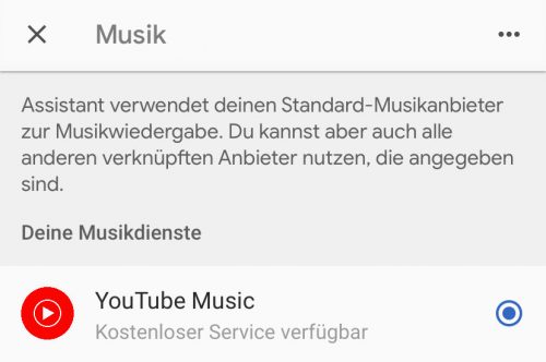 Youtube Music Auf Google Home Screenshot