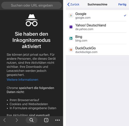 Google Chrome Ios App Inkognitomodus