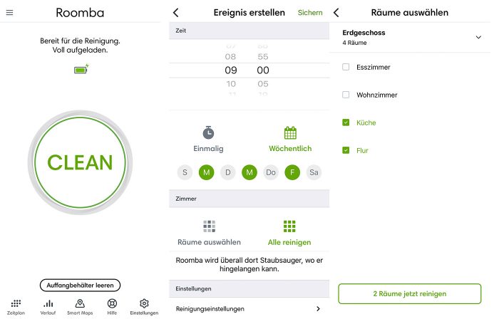 Roomba I7 App Screenshots