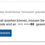 Gmail Vertraulicher Modus Empfang Mit Code