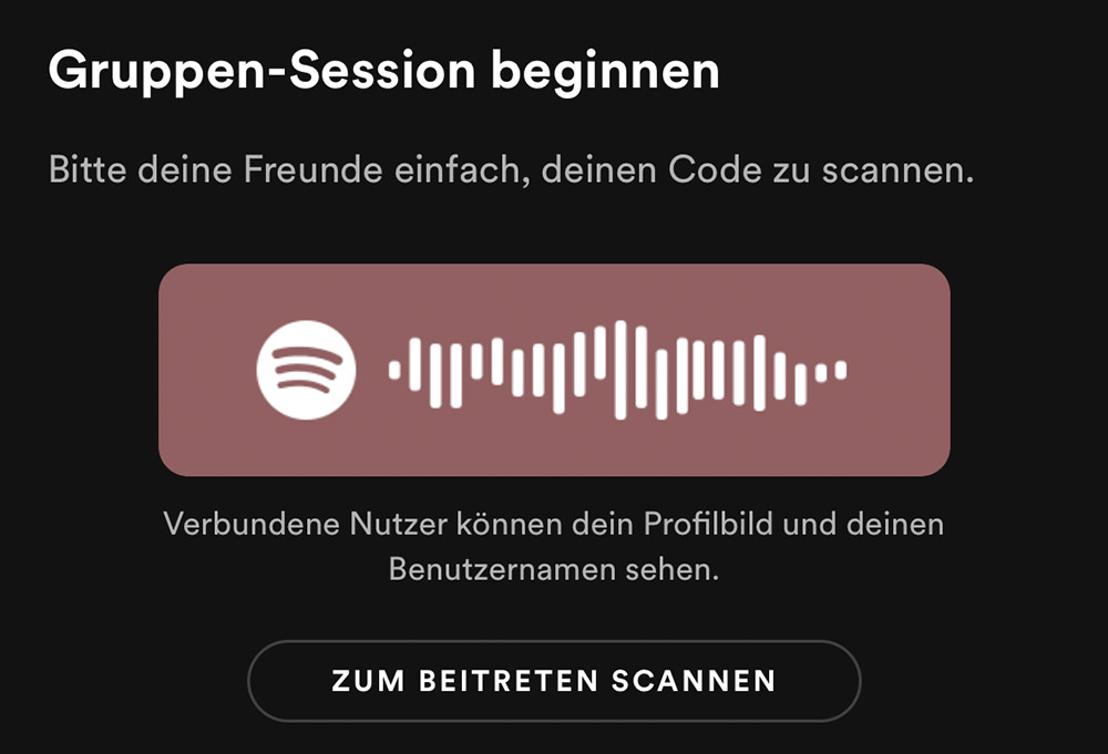 Spotify Gruppen Session