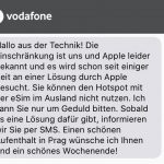 Vodafone Fehler Esim Im Ausland