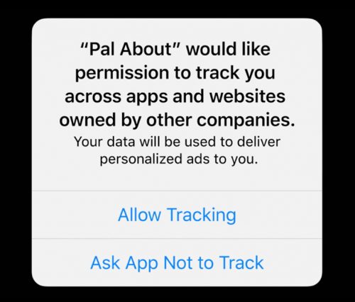 Pal About Tracking Werbung
