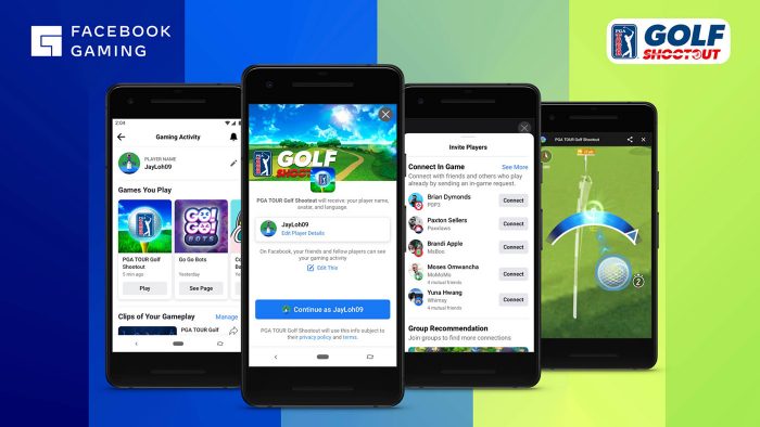 Facebook Cloud Gaming Golf