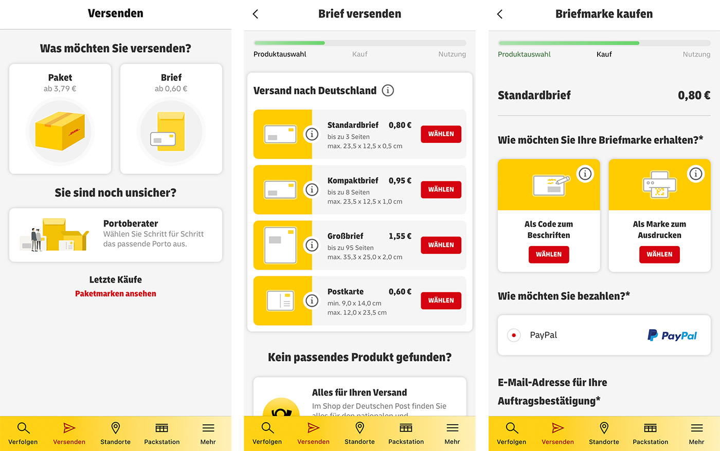 Post Dhl Mobile Briefmarke Startet In Der Uberarbeiteten App Iphone Ticker De