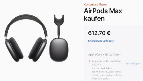 Airpods Max 617 Euro Bei Apple
