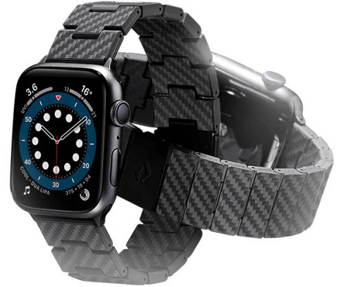 Pitaka Apple Watch Armband Kohlenstoff