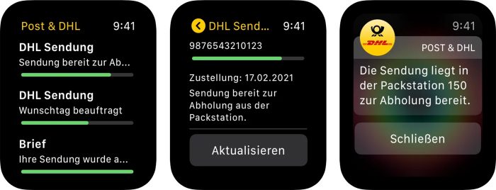 Post Und Dhl App Apple Watch