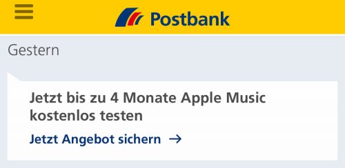 Postbank Apple Music