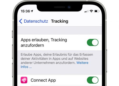 Ios14 Iphone12 Pro Settings Privacy Tracking Allow Apps To Request To Track On
