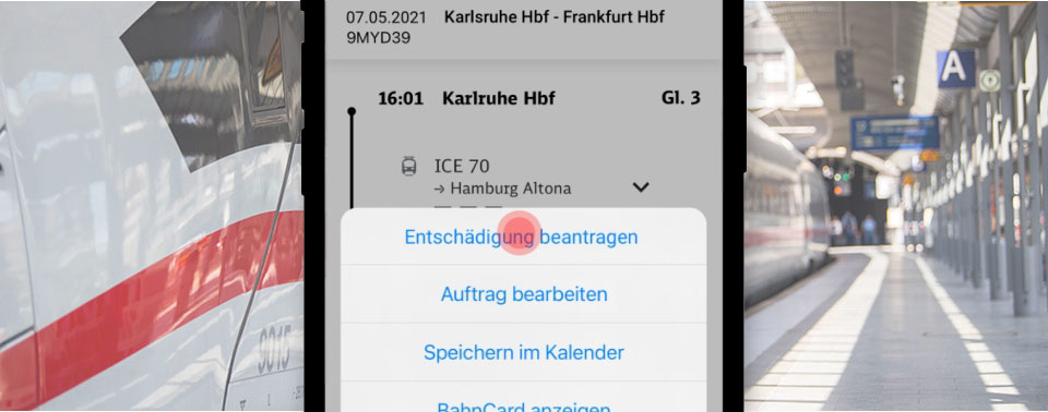 Deutsche Bahn Entschädigung per App ab kommender Woche