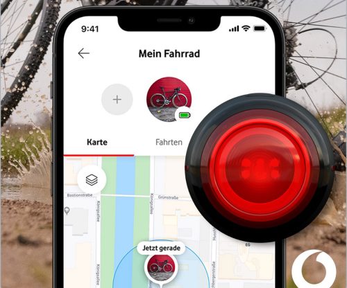 Vodafone Curve Bike Light & GPS Tracker