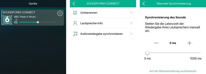 Belkin Soundform App Einstellungen Soundform Connect