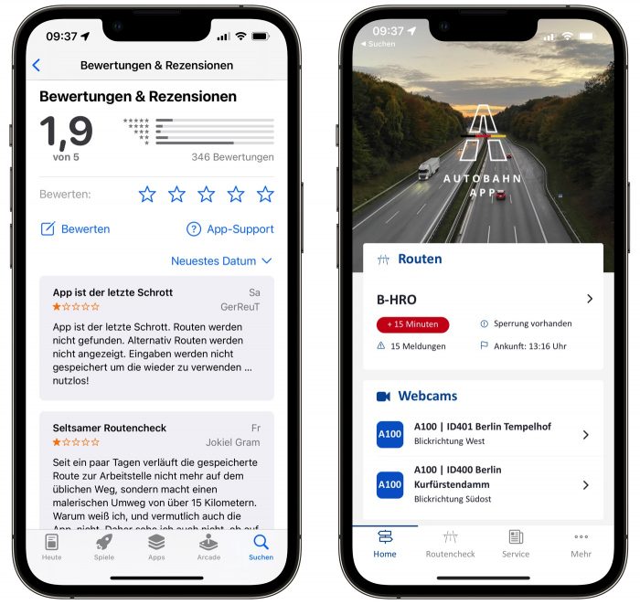 Autobahn App 1400