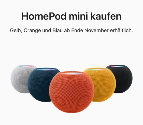 Homepod Mini Neue Farben