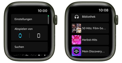 Amazon Music Apple Watch Screenshots
