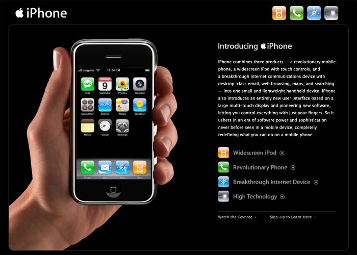 Apple Com Iphone Januar 2007