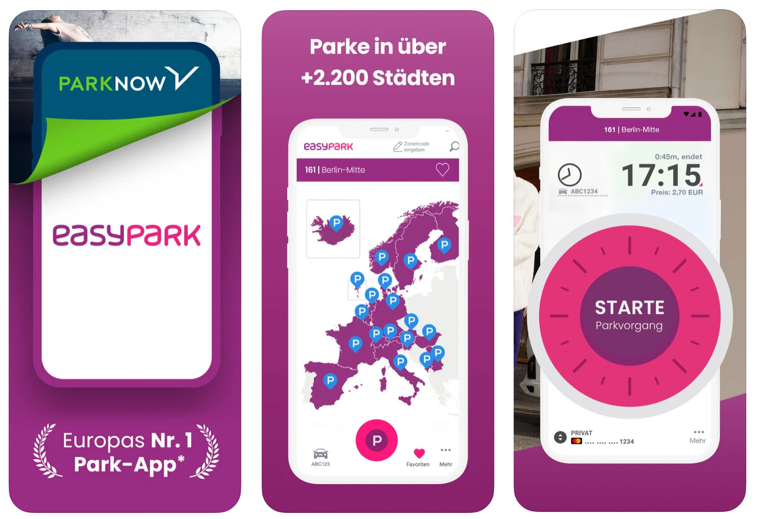 Park-Apps: EasyPark und ParkNow verschmelzen ›