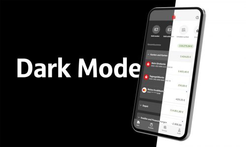 Neue Sparkassen App 2022 Dark Mode