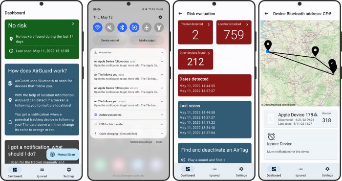 Tracking App Airguard