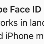 Apple Face Id Querformat Ios 16