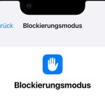 Blockierungsmodus Feature