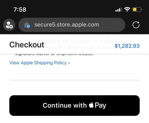 Apple Pay Browser