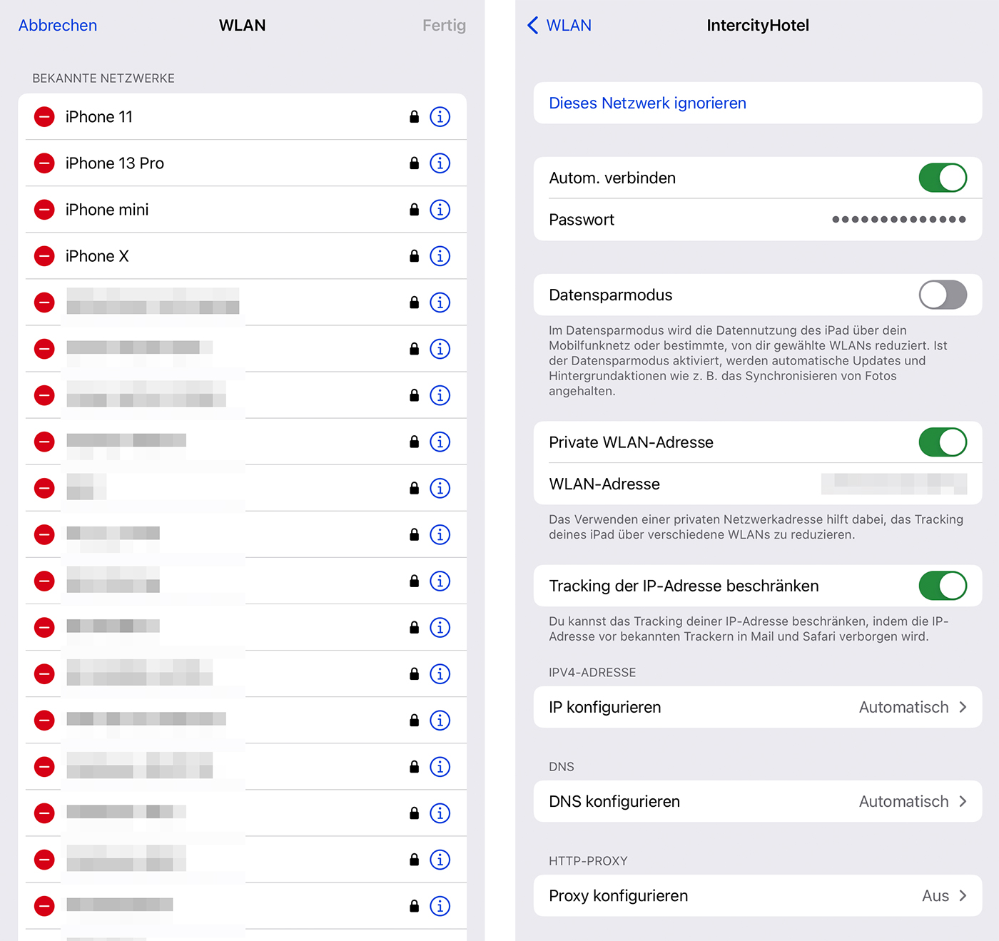 iOS 16: Liste mit genutzten WLAN-Netzen und deren Passwörtern einsehen