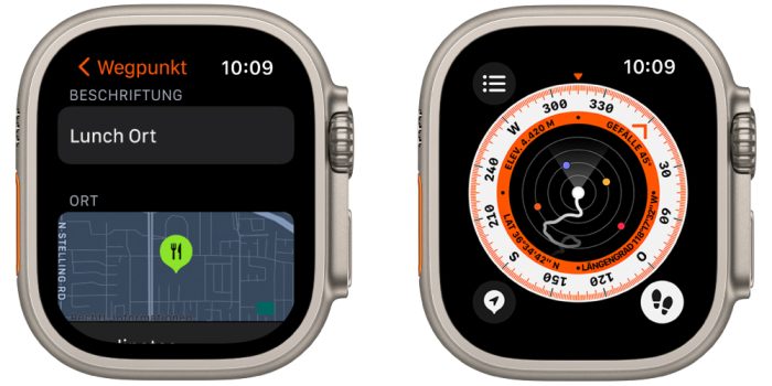 Apple Watch Ultra Kompass