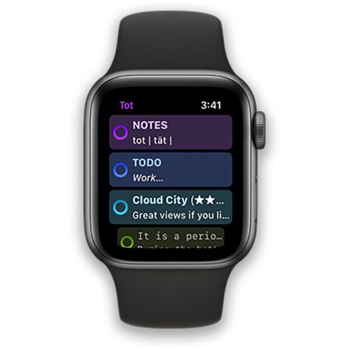 Tot Apple Watch Screen