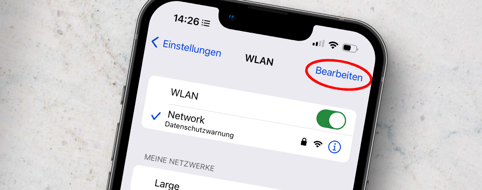 Bekannte WLAN-Netze und Passwörter auf dem iPhone anzeigen