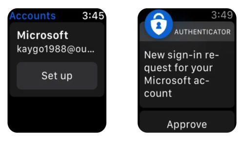 Apple Watch MS Auth