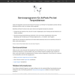 Apple Support Airpods Pro Tonprobleme