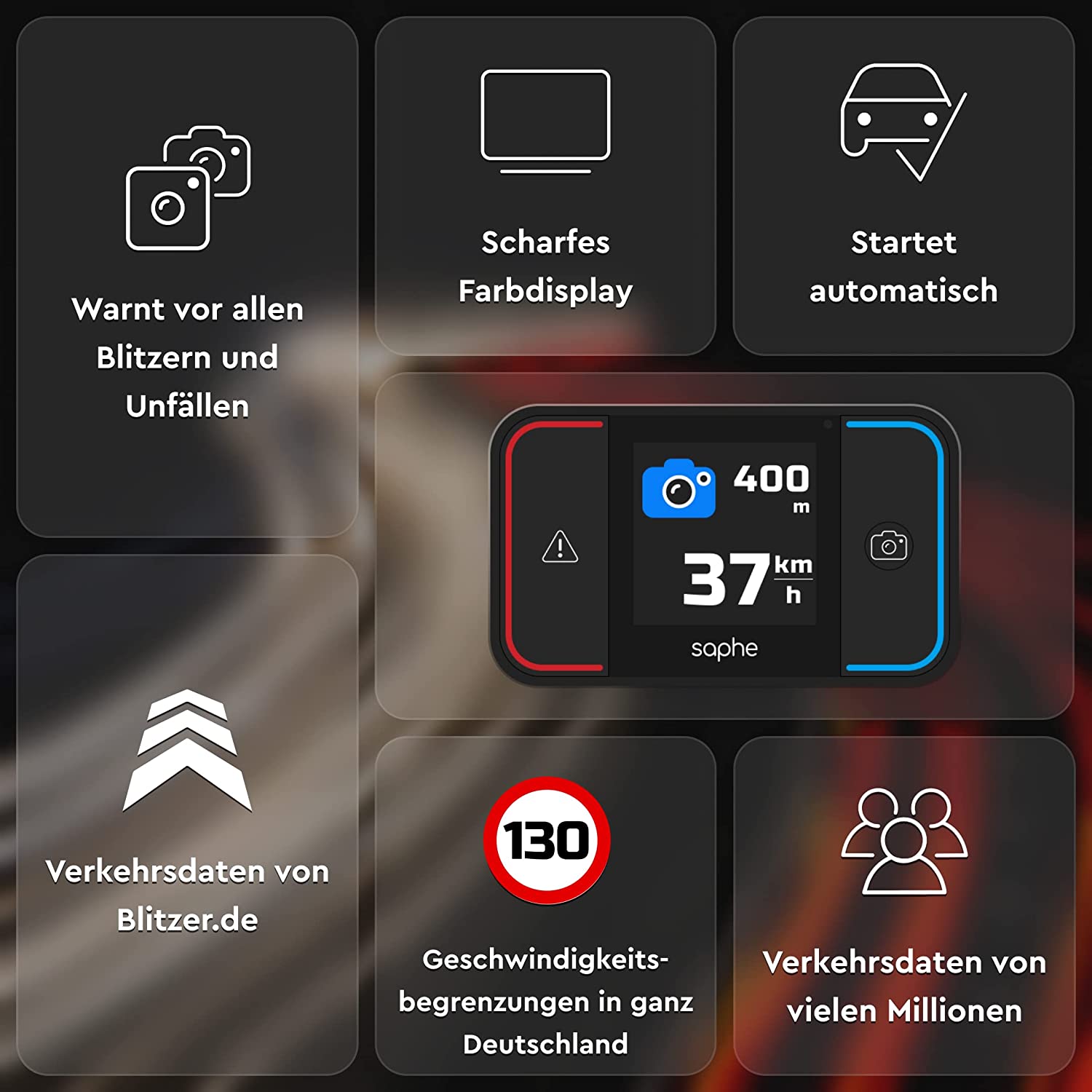 Saphe Drive Pro: Verkehrswarner mit neuen Funktionen & neuer