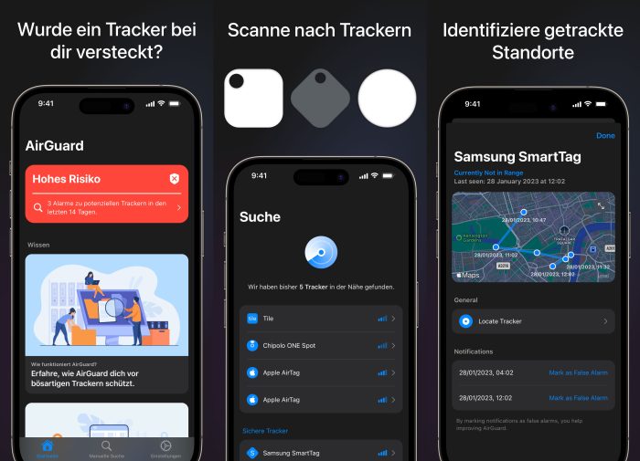 Tracker App Airdguard