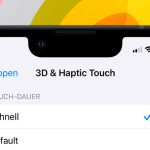3d Touch Settings