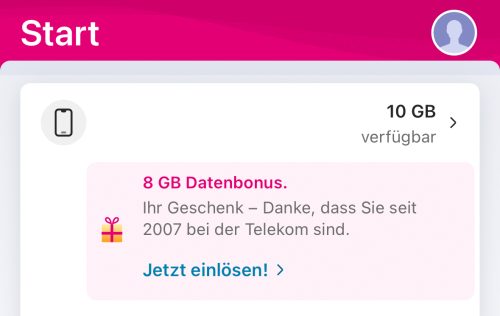 Telekom Datenbonus