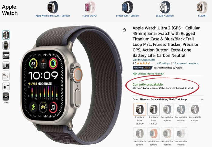 Apple Watch Amazon Usa Nicht Erhaeltlich