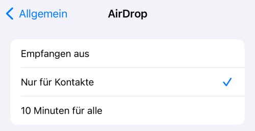 Airdrop Einstellungen Iphone