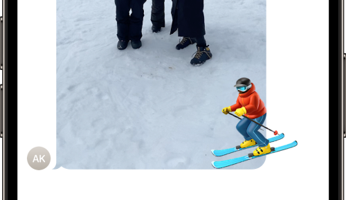 Emoji Skifahrer