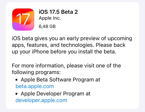 Ios 17 5 Beta 2