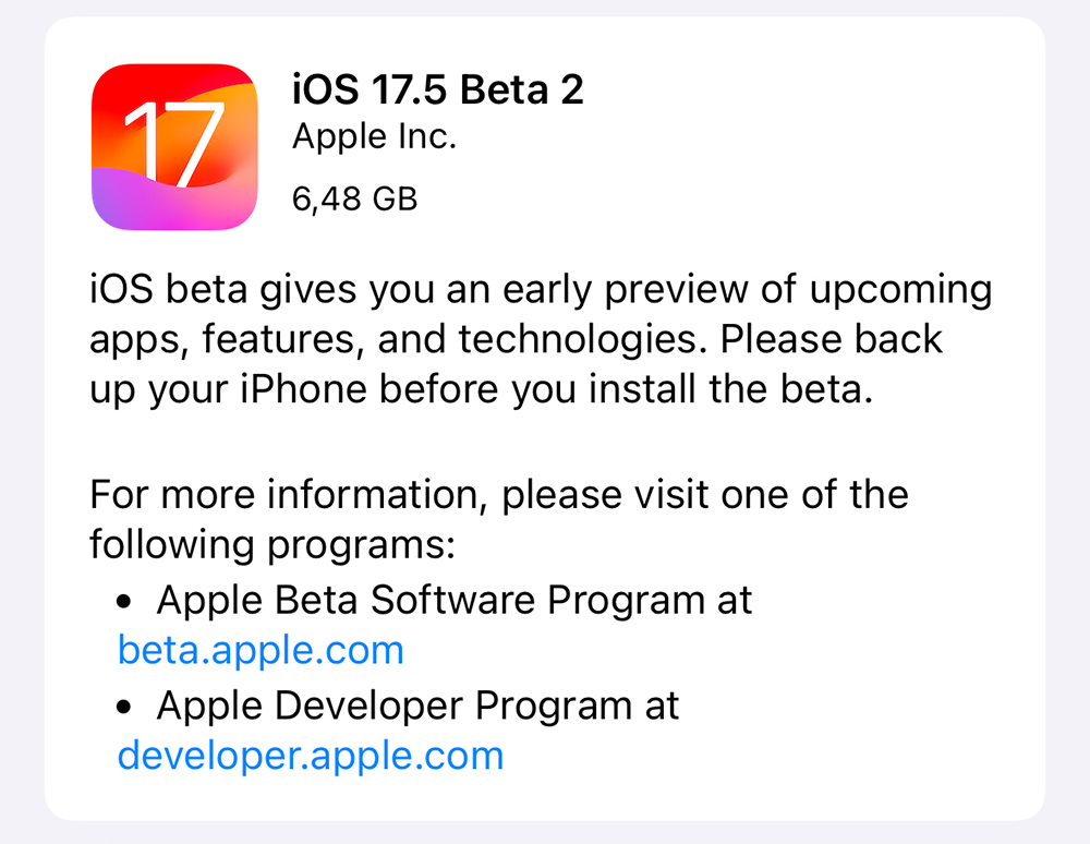 Mit iOS 17.5 lassen sich Apps direkt von Webseiten installieren