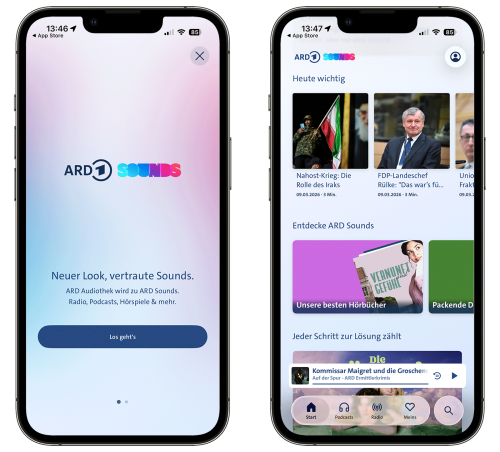 The Ard ARD Sounds: Update und neuer Name für die Audiothek