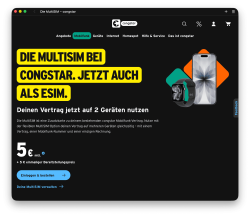 Congstar Apple Watch Esim