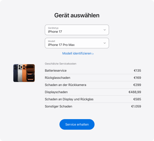 Service Reparatur Iphone 17 Pro Max