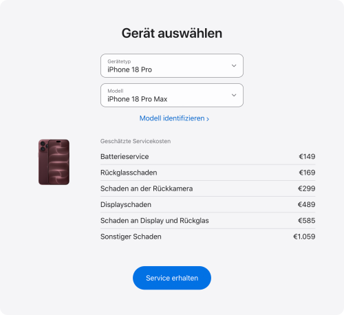 Service Reparatur Iphone 18 Pro